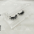 Clear Acrylic Eyelash Storage Case With LED Light Rectangle Branding Lash Box With Own Logo 5DS